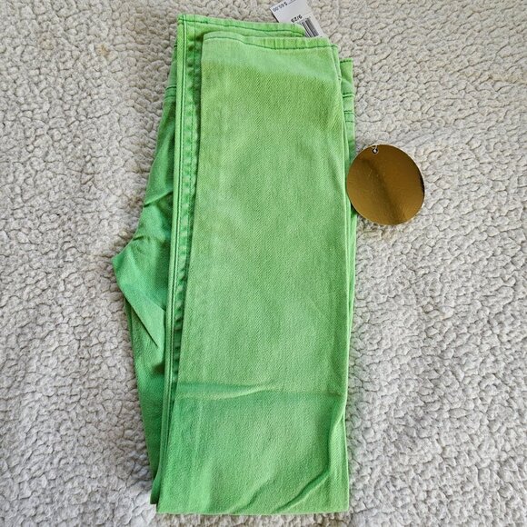 Rogue Jeans Slim Fit Green Denim Pants 9/29 Cotton & Spandex Y2K Retro - Picture 6 of 7